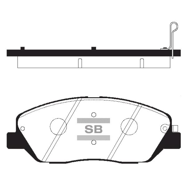 Sangsin SP1194 Front disc brake pads, set SP1194: Buy near me at 2407.PL in Poland at an Affordable price!