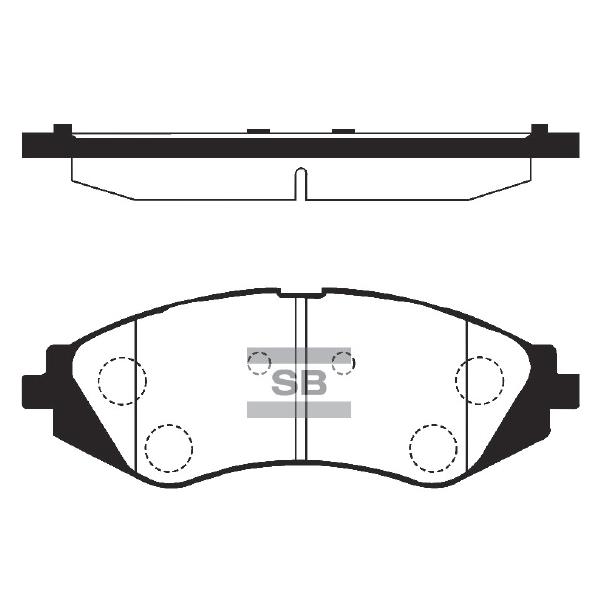 Sangsin SP1159 Front disc brake pads, set SP1159: Buy near me in Poland at 2407.PL - Good price!