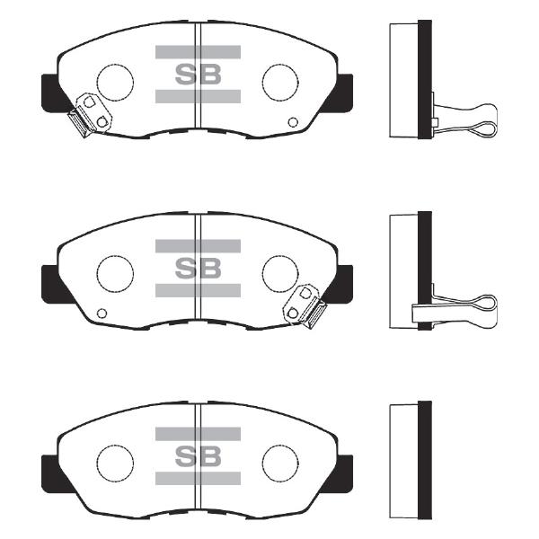 Sangsin SP1109 Front disc brake pads, set SP1109: Buy near me at 2407.PL in Poland at an Affordable price!
