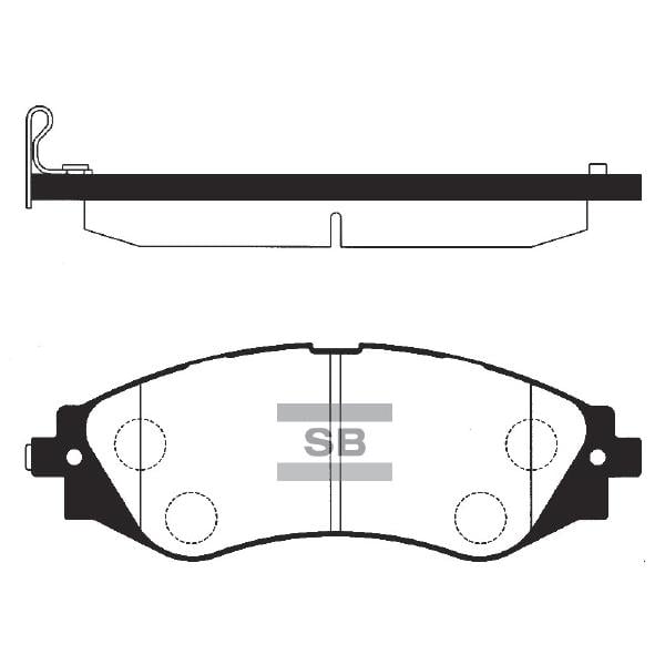 Sangsin SP1102 Front disc brake pads, set SP1102: Buy near me in Poland at 2407.PL - Good price!