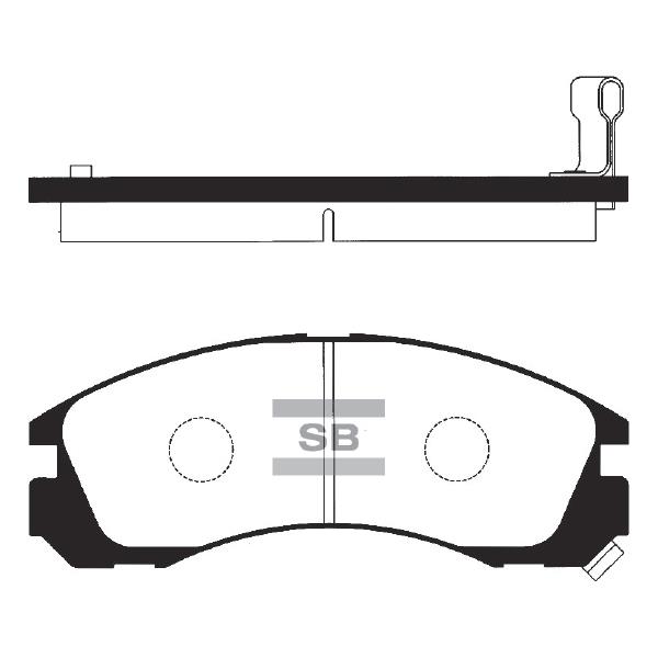 Sangsin SP1068 Front disc brake pads, set SP1068: Buy near me at 2407.PL in Poland at an Affordable price!