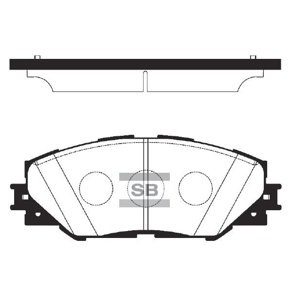 Sangsin SP2138 Front disc brake pads, set SP2138: Buy near me at 2407.PL in Poland at an Affordable price!