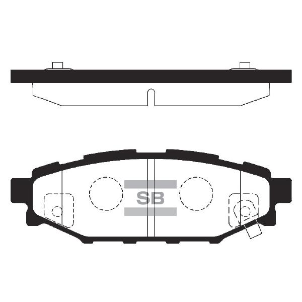 Sangsin SP2118 Rear disc brake pads, set SP2118: Buy near me at 2407.PL in Poland at an Affordable price!