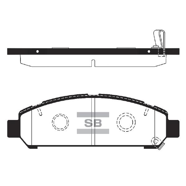 Sangsin SP1454 Front disc brake pads, set SP1454: Buy near me in Poland at 2407.PL - Good price!