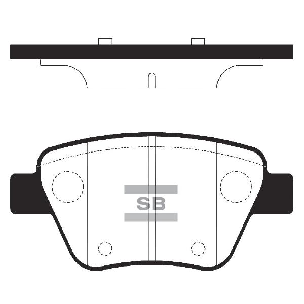 Sangsin SP2314 Rear disc brake pads, set SP2314: Buy near me at 2407.PL in Poland at an Affordable price!