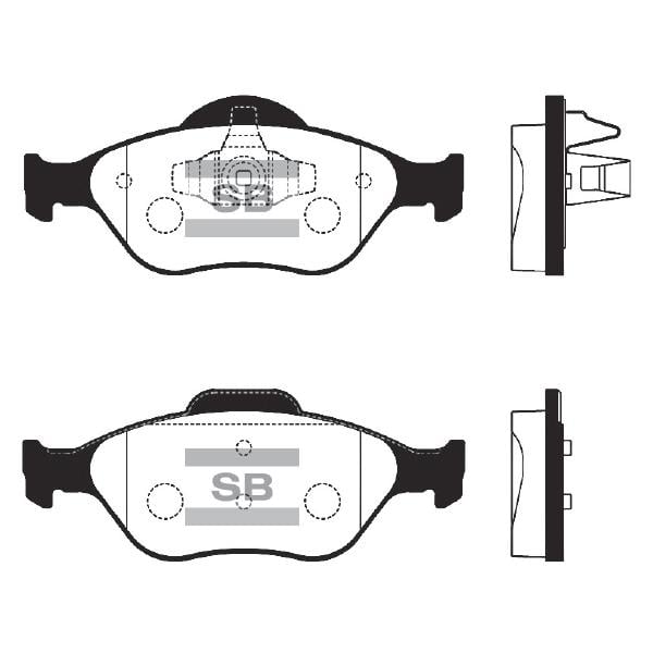 Sangsin SP1565 Front disc brake pads, set SP1565: Buy near me at 2407.PL in Poland at an Affordable price!