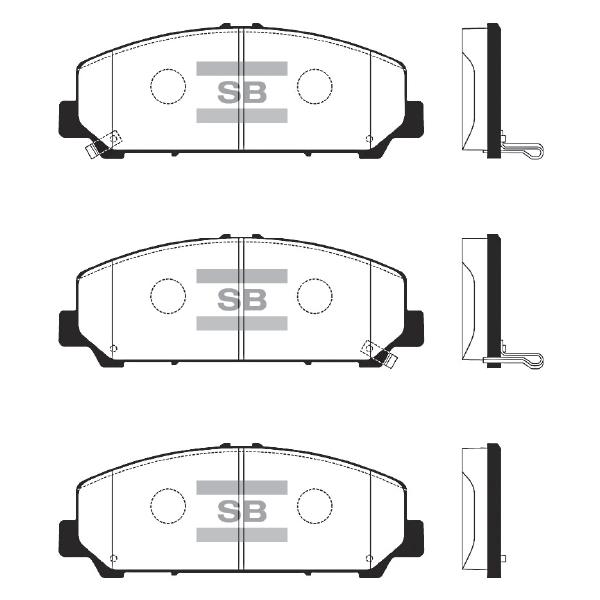 Sangsin SP1448 Front disc brake pads, set SP1448: Buy near me in Poland at 2407.PL - Good price!
