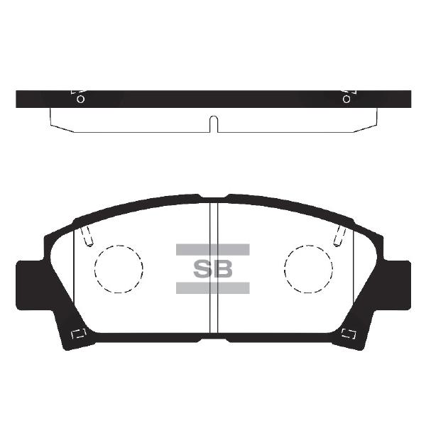 Sangsin SP1466 Front disc brake pads, set SP1466: Buy near me at 2407.PL in Poland at an Affordable price!