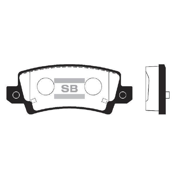 Sangsin SP1503 Rear disc brake pads, set SP1503: Buy near me in Poland at 2407.PL - Good price!