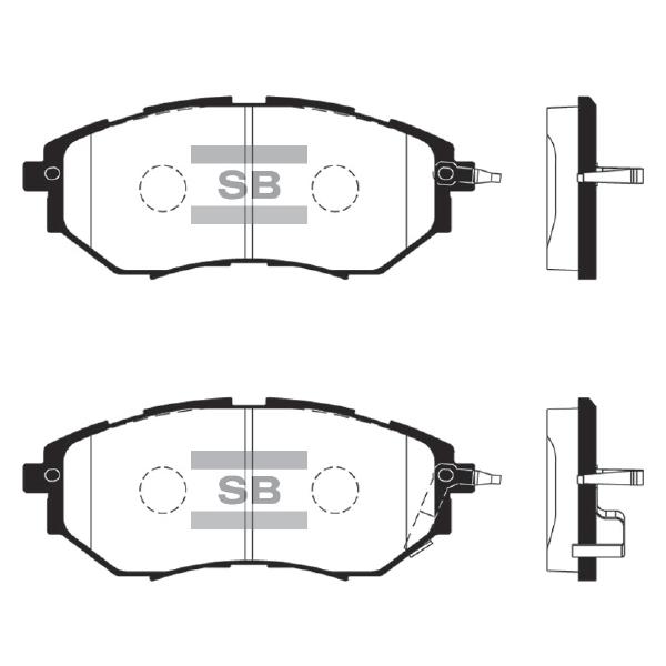 Sangsin SP1534 Front disc brake pads, set SP1534: Buy near me at 2407.PL in Poland at an Affordable price!