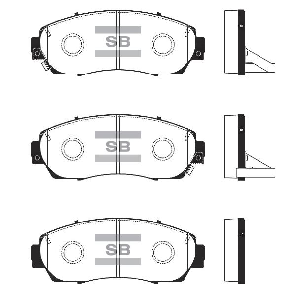 Sangsin SP2115 Front disc brake pads, set SP2115: Buy near me in Poland at 2407.PL - Good price!