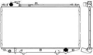 Sakura 3271-1001 Radiator, engine cooling 32711001: Buy near me in Poland at 2407.PL - Good price!