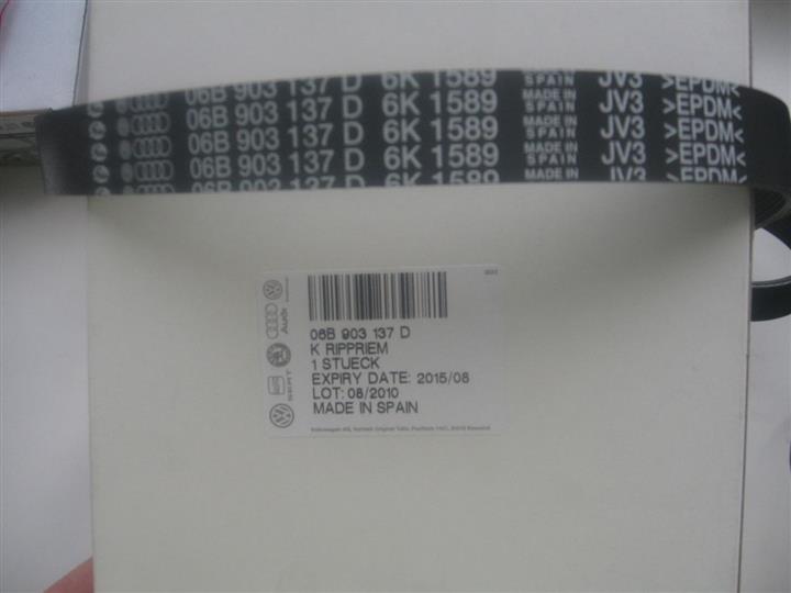 VAG 06C 903 137 D V-Ribbed Belt 06C903137D: Buy near me at 2407.PL in Poland at an Affordable price!