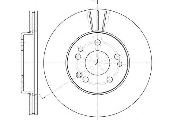 Denckermann B130287 Unventilated front brake disc B130287: Buy near me in Poland at 2407.PL - Good price!