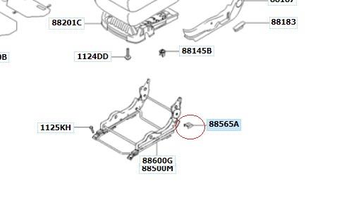 Hyundai/Kia 88565 2C000LK Подушка сиденья 885652C000LK: Купить в Польше - Отличная цена на 2407.PL!