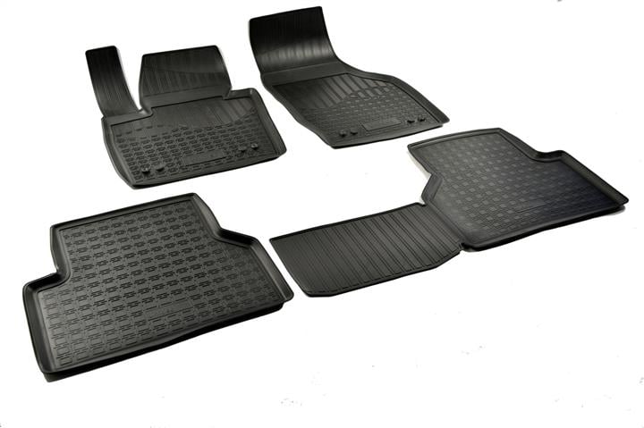 NorPlast NPA11-C05-600 Interior mats NorPlast rubber black for Audi Q3 (2011-), 4 pc. NPA11C05600: Buy near me in Poland at 2407.PL - Good price!