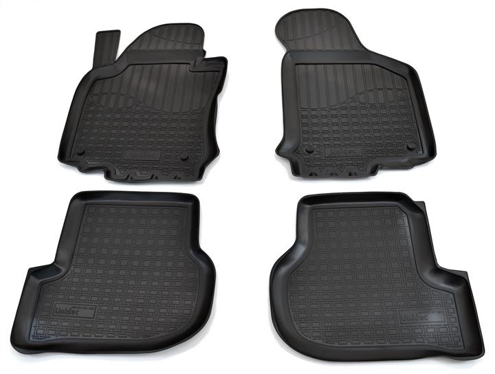 NorPlast NPA10-C81-390 Interior mats NorPlast rubber black for Skoda Octavia (2004-2012), 4 pc. NPA10C81390: Buy near me in Poland at 2407.PL - Good price!