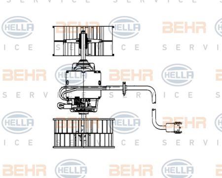 Behr-Hella 8EW 009 159-181 Fan assy - heater motor 8EW009159181: Buy near me in Poland at 2407.PL - Good price!