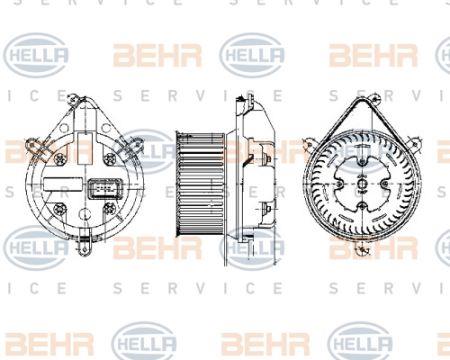 Behr-Hella 8EW 009 159-191 Вентилятор отопителя салона 8EW009159191: Отличная цена - Купить в Польше на 2407.PL!