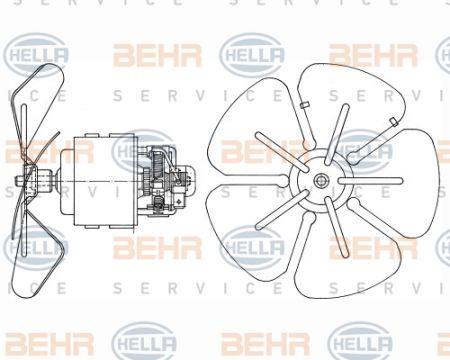 Behr-Hella 8EW 009 160-291 Fan assy - heater motor 8EW009160291: Buy near me in Poland at 2407.PL - Good price!