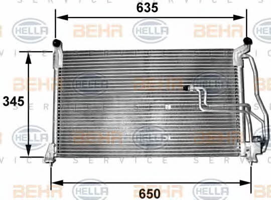 Behr-Hella 8FC 351 035-151 Радиатор кондиционера (Конденсатор) 8FC351035151: Отличная цена - Купить в Польше на 2407.PL!