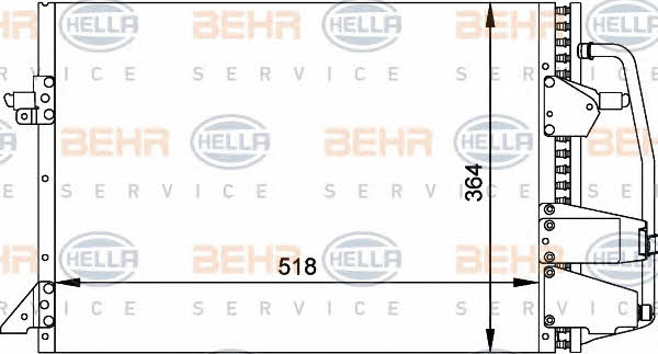 Behr-Hella 8FC 351 035-701 Радіатор кондиціонера (Конденсатор) 8FC351035701: Приваблива ціна - Купити у Польщі на 2407.PL!