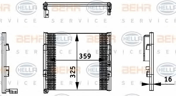 Behr-Hella 8FC 351 035-731 Радиатор кондиционера (Конденсатор) 8FC351035731: Отличная цена - Купить в Польше на 2407.PL!