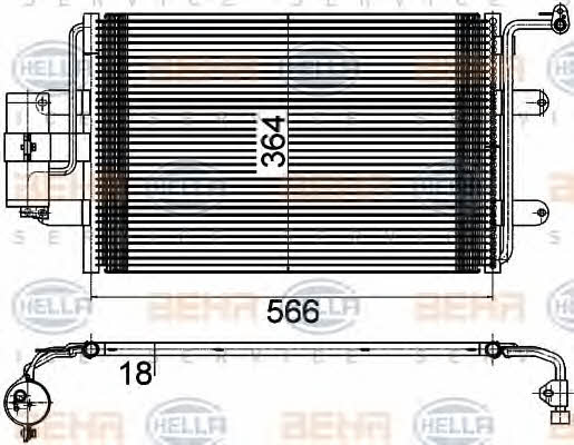 Behr-Hella 8FC 351 036-381 Радиатор кондиционера (Конденсатор) 8FC351036381: Отличная цена - Купить в Польше на 2407.PL!