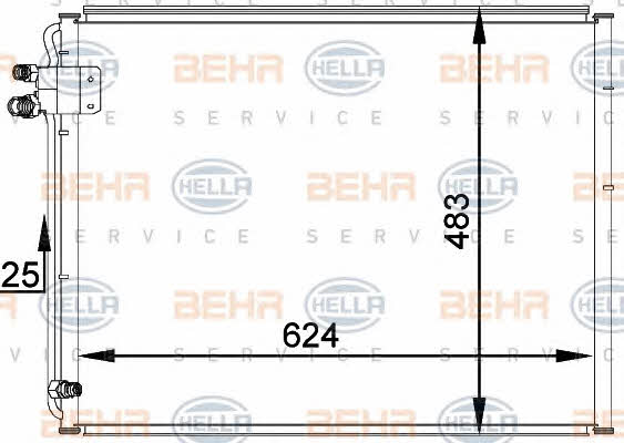 Behr-Hella 8FC 351 036-761 Радиатор кондиционера (Конденсатор) 8FC351036761: Отличная цена - Купить в Польше на 2407.PL!