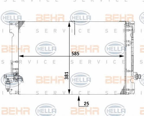 Behr-Hella 8FC 351 037-091 Радиатор кондиционера (Конденсатор) 8FC351037091: Отличная цена - Купить в Польше на 2407.PL!