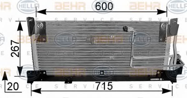 Behr-Hella 8FC 351 037-581 Радиатор кондиционера (Конденсатор) 8FC351037581: Отличная цена - Купить в Польше на 2407.PL!