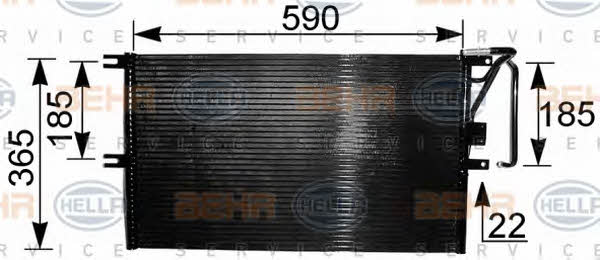 Behr-Hella 8FC 351 037-621 Радиатор кондиционера (Конденсатор) 8FC351037621: Отличная цена - Купить в Польше на 2407.PL!