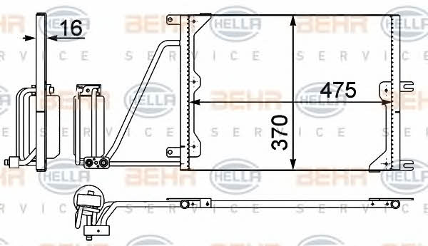 Behr-Hella 8FC 351 037-631 Moduł chłodzący 8FC351037631: Dobra cena w Polsce na 2407.PL - Kup Teraz!