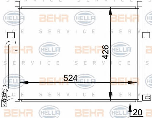 Behr-Hella 8FC 351 038-201 Радиатор кондиционера (Конденсатор) 8FC351038201: Отличная цена - Купить в Польше на 2407.PL!