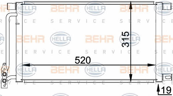 Behr-Hella 8FC 351 038-214 Радиатор кондиционера (Конденсатор) 8FC351038214: Отличная цена - Купить в Польше на 2407.PL!