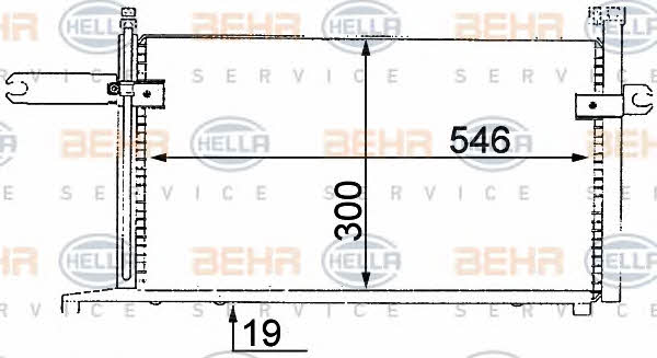 Behr-Hella 8FC 351 038-411 Радиатор кондиционера (Конденсатор) 8FC351038411: Отличная цена - Купить в Польше на 2407.PL!