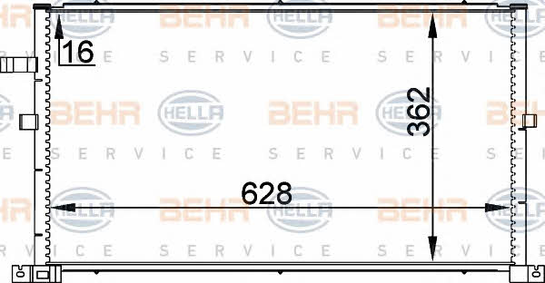 Behr-Hella 8FC 351 300-324 Радіатор кондиціонера (Конденсатор) 8FC351300324: Приваблива ціна - Купити у Польщі на 2407.PL!