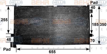 Behr-Hella 8FC 351 300-581 Радиатор кондиционера (Конденсатор) 8FC351300581: Отличная цена - Купить в Польше на 2407.PL!