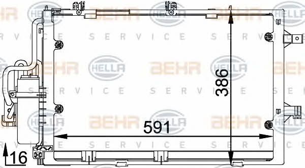 Behr-Hella 8FC 351 300-601 Радиатор кондиционера (Конденсатор) 8FC351300601: Отличная цена - Купить в Польше на 2407.PL!