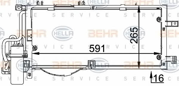 Behr-Hella 8FC 351 300-611 Радіатор кондиціонера (Конденсатор) 8FC351300611: Купити у Польщі - Добра ціна на 2407.PL!