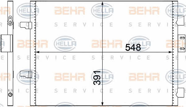 Behr-Hella 8FC 351 300-651 Радиатор кондиционера (Конденсатор) 8FC351300651: Отличная цена - Купить в Польше на 2407.PL!