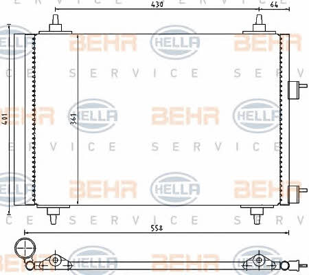Behr-Hella 8FC 351 300-671 Cooler Module 8FC351300671: Buy near me in Poland at 2407.PL - Good price!