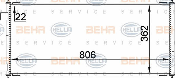 Behr-Hella 8FC 351 300-751 Радиатор кондиционера (Конденсатор) 8FC351300751: Отличная цена - Купить в Польше на 2407.PL!