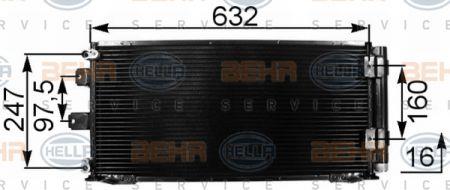 Behr-Hella 8FC 351 301-161 Радиатор кондиционера (Конденсатор) 8FC351301161: Отличная цена - Купить в Польше на 2407.PL!