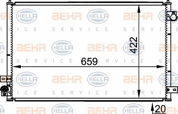 Behr-Hella 8FC 351 301-231 Радиатор кондиционера (Конденсатор) 8FC351301231: Отличная цена - Купить в Польше на 2407.PL!