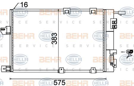 Behr-Hella 8FC 351 301-244 Радиатор кондиционера (Конденсатор) 8FC351301244: Отличная цена - Купить в Польше на 2407.PL!
