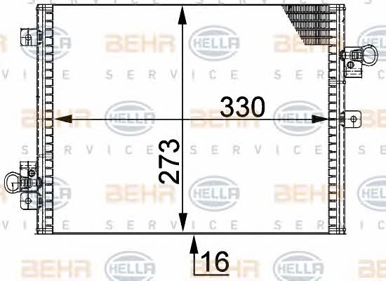 Behr-Hella 8FC 351 301-421 Радиатор кондиционера (Конденсатор) 8FC351301421: Купить в Польше - Отличная цена на 2407.PL!