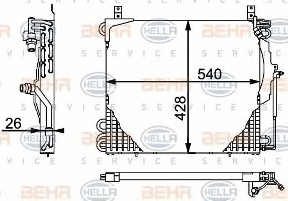 Behr-Hella 8FC 351 301-481 Радиатор кондиционера (Конденсатор) 8FC351301481: Купить в Польше - Отличная цена на 2407.PL!