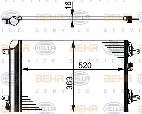 Behr-Hella 8FC 351 301-521 Радиатор кондиционера (Конденсатор) 8FC351301521: Отличная цена - Купить в Польше на 2407.PL!