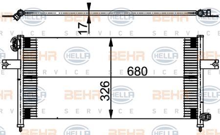 Behr-Hella 8FC 351 302-041 Радиатор кондиционера (Конденсатор) 8FC351302041: Отличная цена - Купить в Польше на 2407.PL!